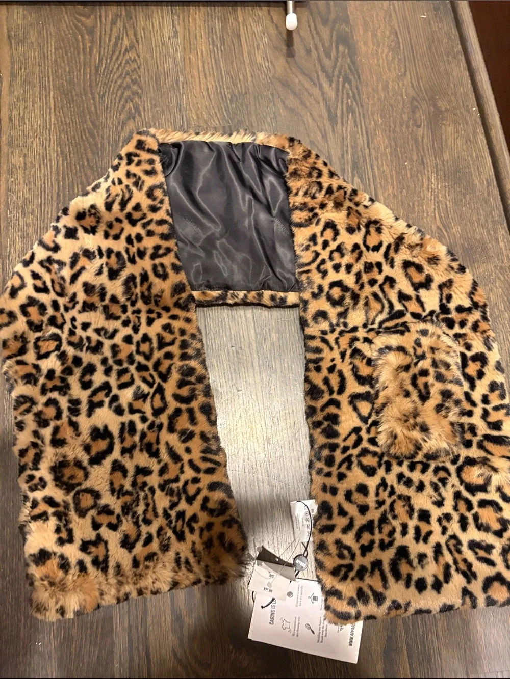 Cheetah leopard faux fur rabbit scarf soft feels like butter ski neck warmer